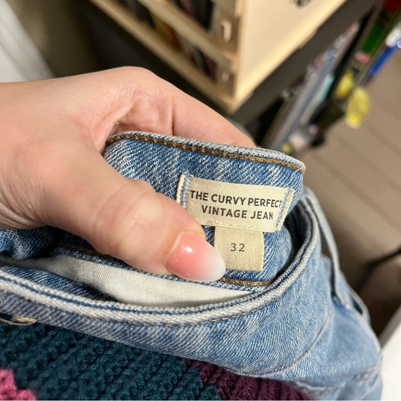 Madewell Curvy Perfect Vintage Jeans Coney Wash Destroyed Edition Size 32 R2 - Picture 7 of 11